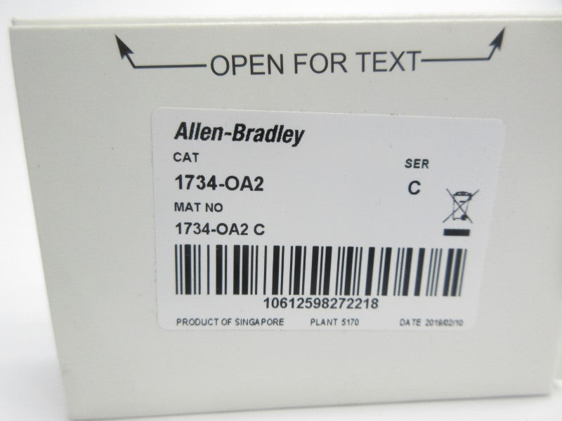 ALLEN BRADLEY 1734-OA2 SER. C F/W 3.022 120/220VAC NSMP