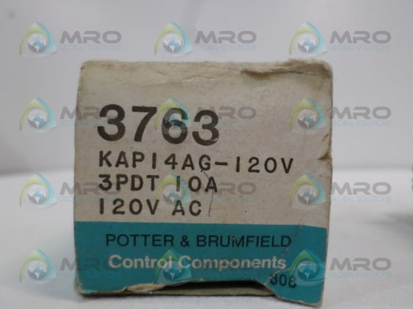 POTTER & BRUMFIELD KAP14AG-120V RELAY 120V  NSMP