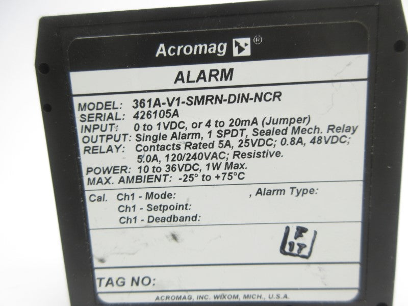 ACROMAG 361A-V1-SMRN-DIN-NCR 120/240VAC 5.0A NSNP