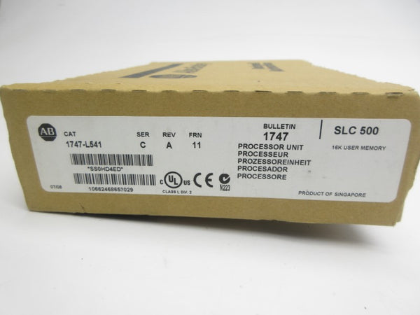 ALLEN BRADLEY 1747-L541 SER. C F/W 11 24VDC (NO KEY) NSMP