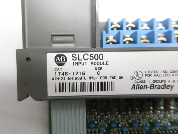 ALLEN BRADLEY 1746-IV16 SER. C 10-30VDC (NO DOOR) NSNP