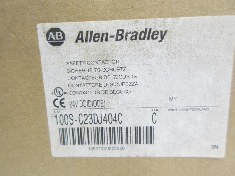 ALLEN BRADLEY 100S-C23DJ404C SER. C 24VDC (BR/WH) NSMP
