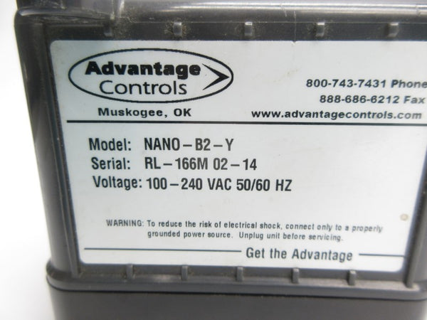 ADVANTAGE CONTROLS NANO-B2-Y 100-240VAC UNMP