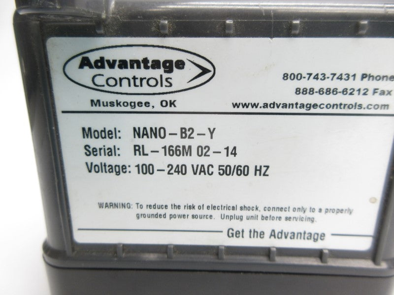 ADVANTAGE CONTROLS NANO-B2-Y 100-240VAC UNMP