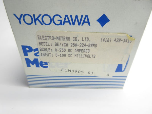 YOKOGAWA GE/YCA250-224-GBRS 0-250DCA NSMP