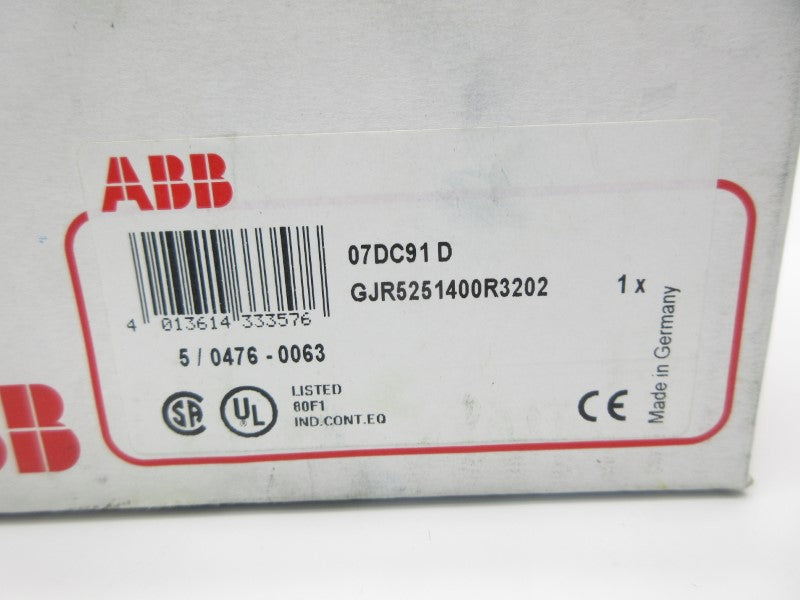 ABB GJR5251400R3202 07DC91D 24VDC NSMP