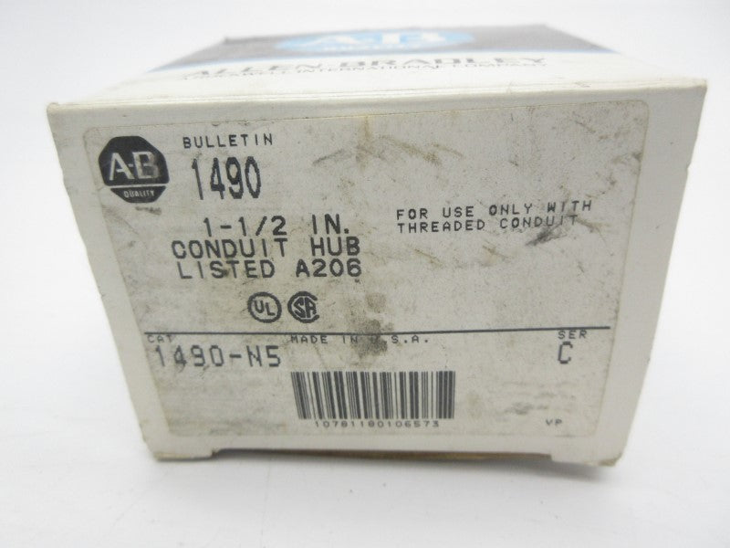 ALLEN BRADLEY 1490-N5 SER. C 1-1/2" (BK/BL) NSMP