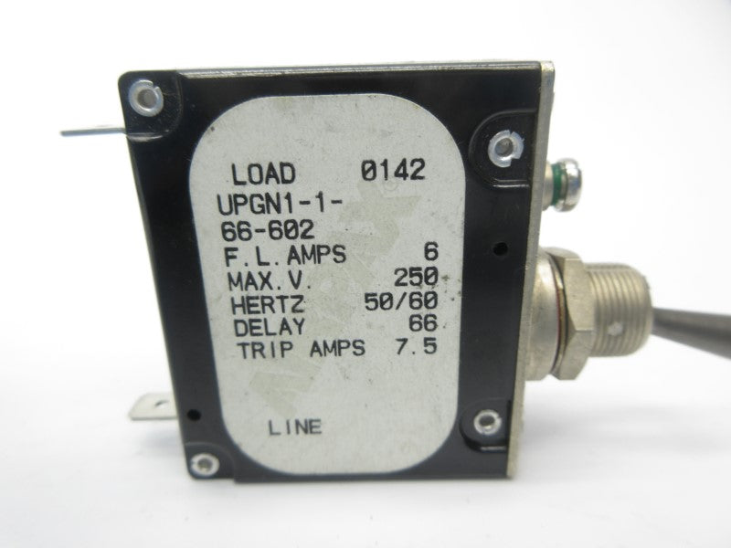 AIRPAX UPGN1-1-66-602 250V 6A NSNP