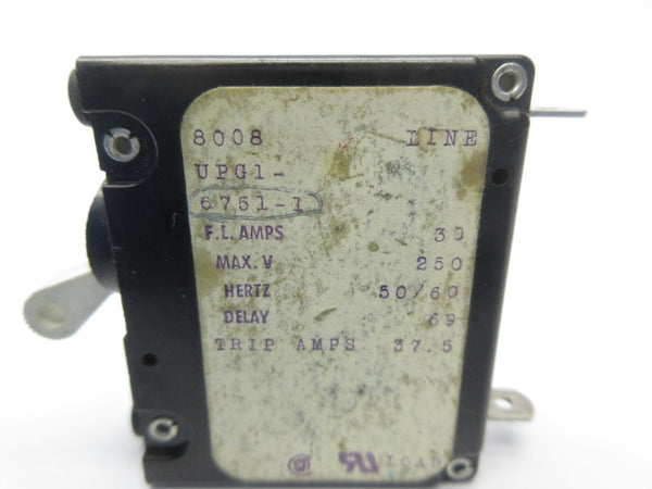 AIRPAX UPG1-6751-1 250V 30A UNMP