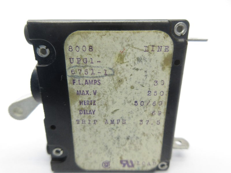 AIRPAX UPG1-6751-1 250V 30A UNMP