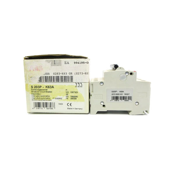 ABB S203P-K63A 400V 63A NSMP