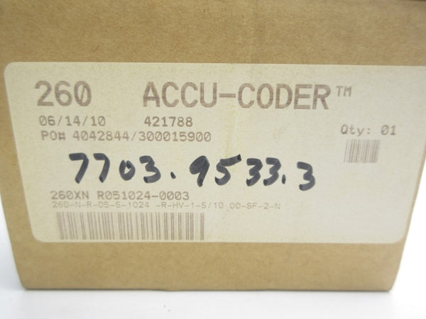 ACCU-CODER 260-N-R-05-S-1024-R-HV-1-S/10.00-SF-2-N 5-28V NSMP