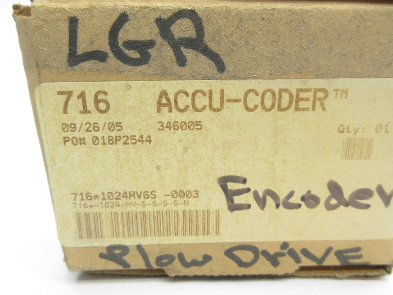 ACCU-CODER 716*-1024-HV-S-6-S-S-N 5-28VDC NSMP