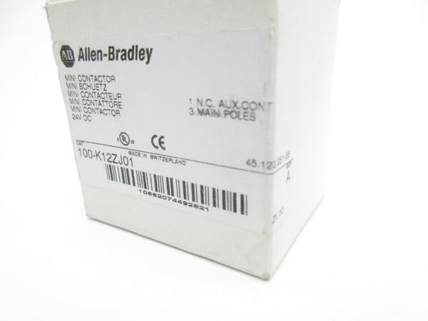 ALLEN BRADLEY 100-K12ZJ01 SER. A 24VDC (WH) NSMP