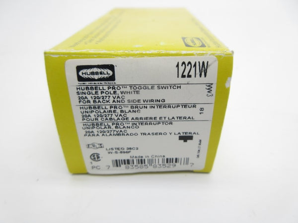 HUBBELL 1221W 120/277VAC 20A NSMP