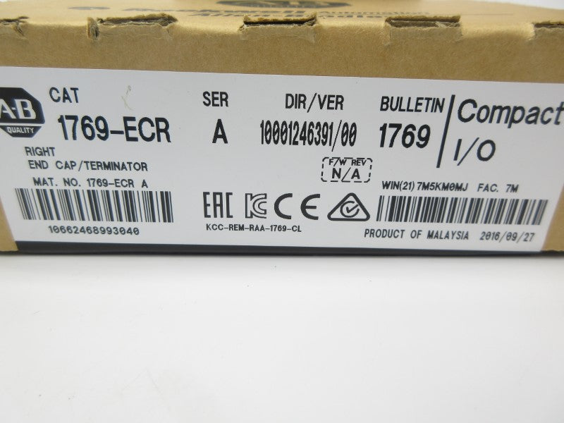 ALLEN BRADLEY 1769-ECR SER. T 24VDC NSMP