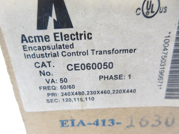 ACME ELECTRIC CE060050 480V NSMP