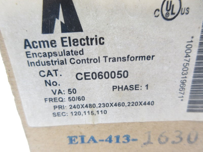 ACME ELECTRIC CE060050 480V NSMP