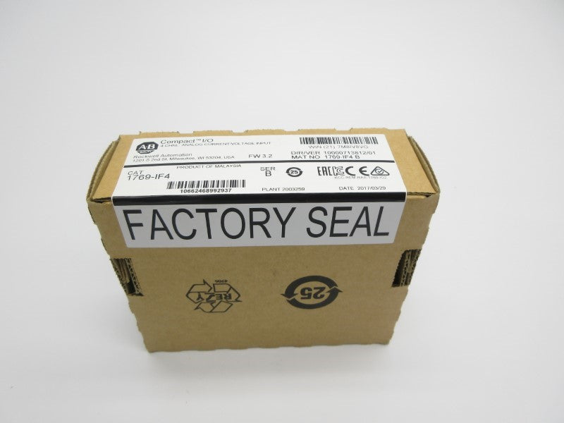 ALLEN BRADLEY 1769-IF4 SER. B F/W 3.2 DATE: 2017 NSFS