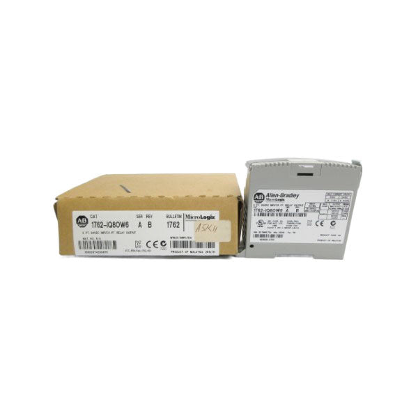 ALLEN BRADLEY 1762-IQ8OW6 SER. A 24VDC 0.080A REV. B NSMP