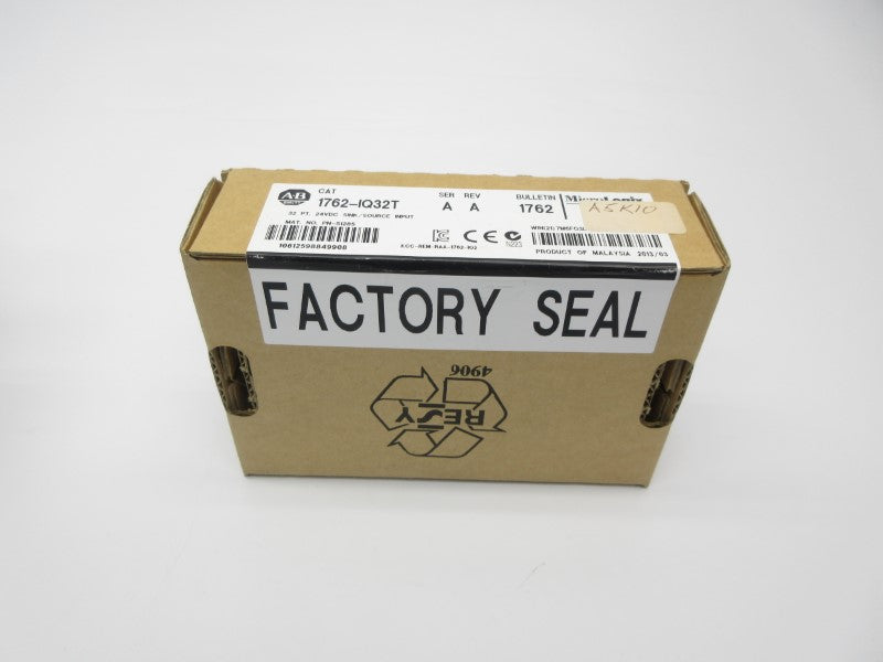ALLEN BRADLEY 1762-IQ32T SER. A 24VDC DATE: 2013 REV. A NSFS