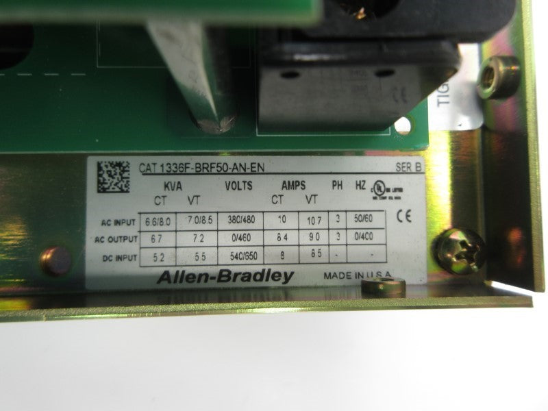 ALLEN BRADLEY 1336F-BRF50-AN-EN SER. B 460V NSMP