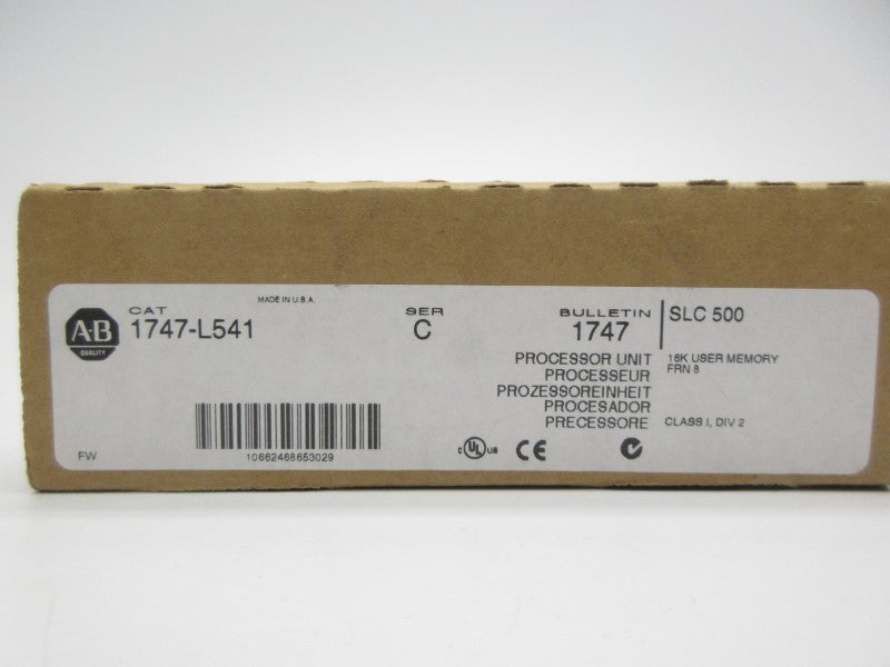 ALLEN BRADLEY 1747-L541 SER. C F/W 8 5VDC 1A REV. 7 NSMP