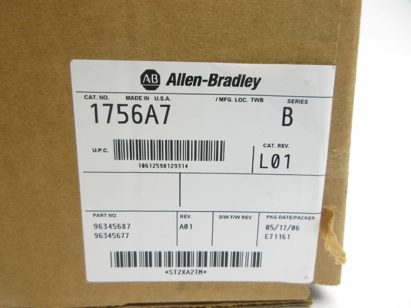 ALLEN BRADLEY 1756-A7 SER. B 24VDC 2.8A REV. A01 NSMP