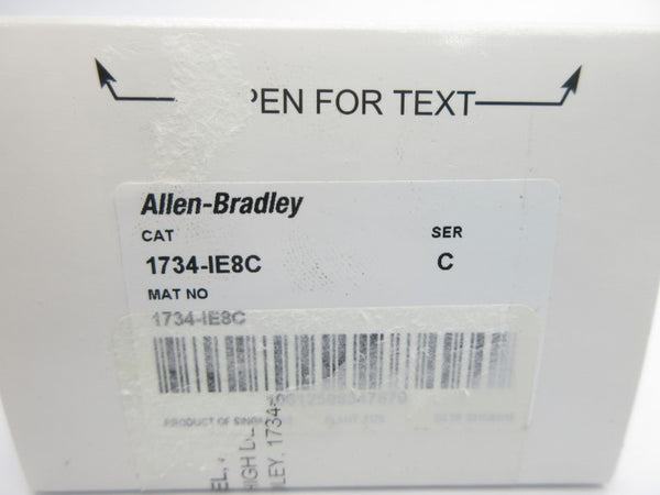 ALLEN BRADLEY 1734-IE8C SER. C F/W 3.002 NSMP