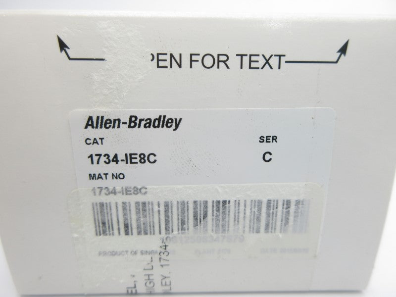 ALLEN BRADLEY 1734-IE8C SER. C F/W 3.002 NSMP