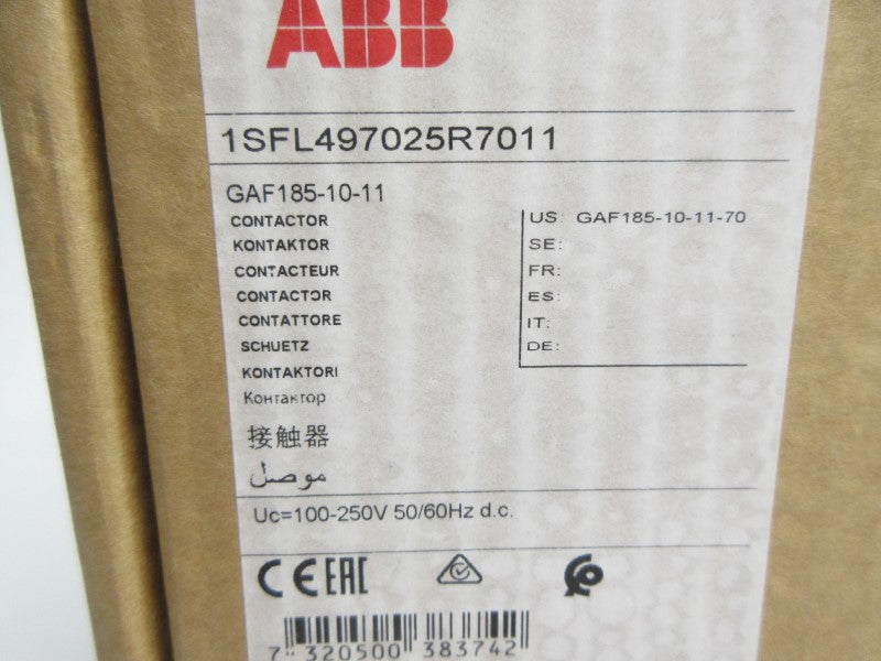 ABB GAF185-10-11 1SFL497025R7011 100-250V 275A NSMP
