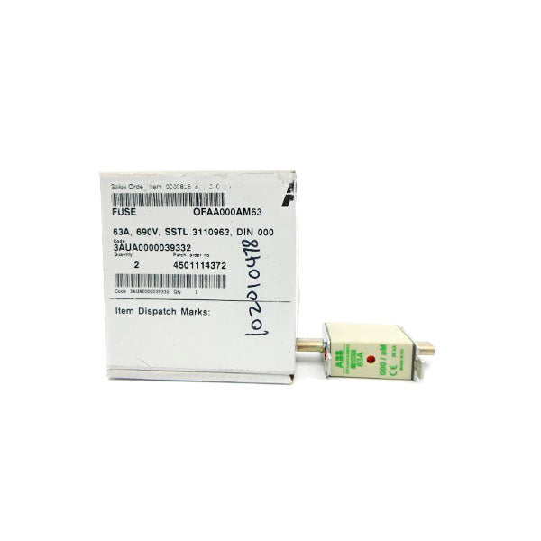 ABB OFAA000AM63 3AUA0000039332 690V 63A (PKG OF 2) NSMP