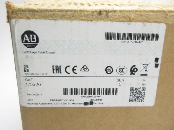 ALLEN BRADLEY 1756-A7 SER. C F/W N 24VDC 2.8A NSMP