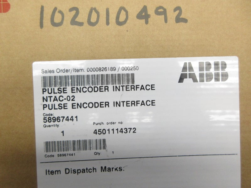 ABB NTAC-02 58967441 REV. E NSMP