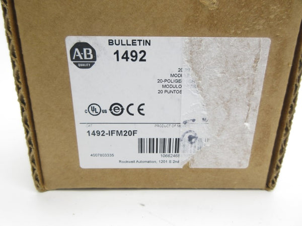 ALLEN BRADLEY 1492-IFM20F SER. C 0-264VAC/DC (BR/WH) NSMP