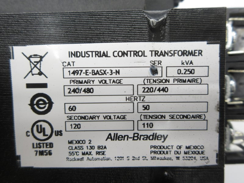 ALLEN BRADLEY 1497-E-BASX-3-N 240/480V NSNP