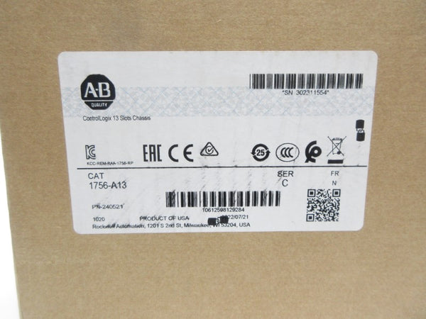 ALLEN BRADLEY 1756-A13 SER. C F/W N DATE: 2022 NSFS