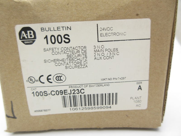 ALLEN BRADLEY 100S-C09EJ23C SER. A 24VDC 32A (BR/WH) NSMP