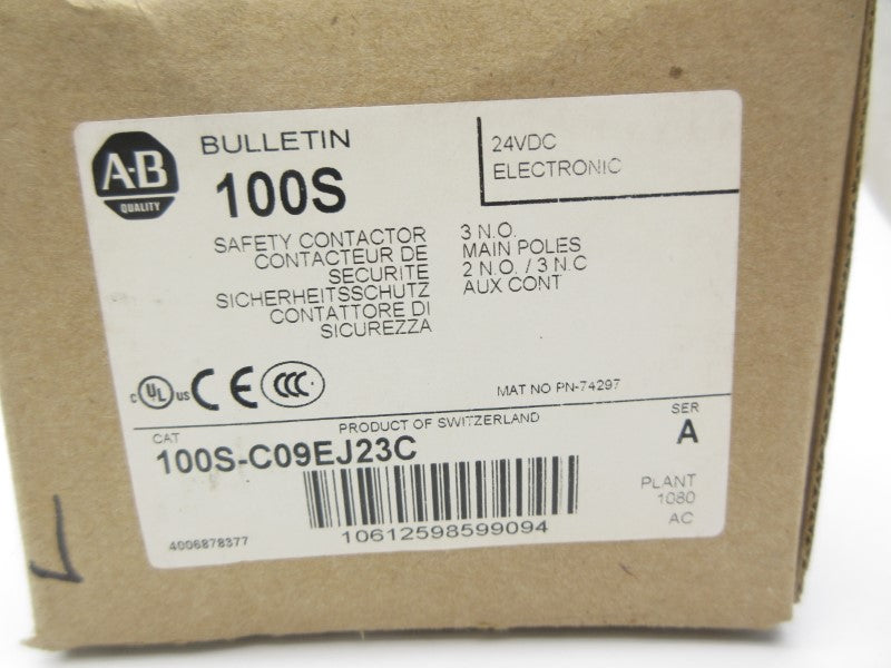 ALLEN BRADLEY 100S-C09EJ23C SER. A 24VDC 32A (BR/WH) NSMP