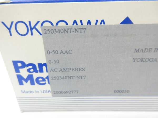 YOKOGAWA 250340NT-NT7 0-50AAC NSMP