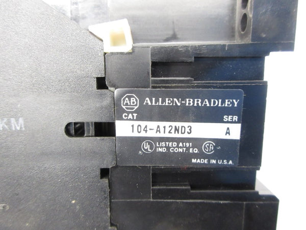 ALLEN BRADLEY 104-A12ND3 SER. A 110/120V NSNP
