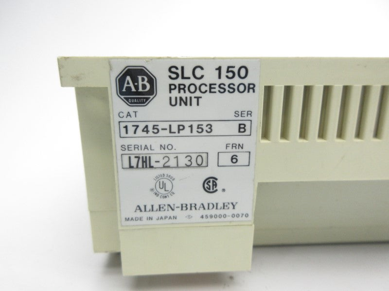 ALLEN BRADLEY 1745-LP153 SER. B F/W 6 10-250VAC 15A UNMP