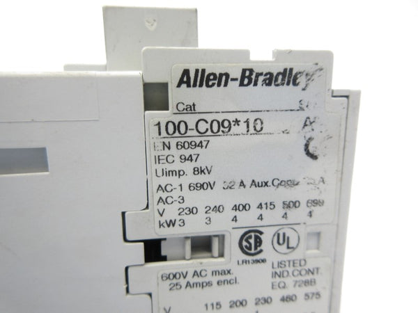 ALLEN BRADLEY 100-C09D10 SER. A 110/120V (AS PICTURED) NSNP