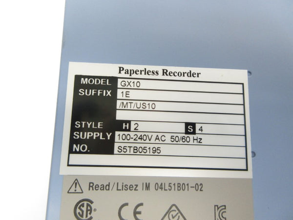 YOKOGAWA GX101E/MT/US10 100-240VAC NSNP
