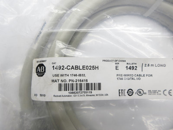 ALLEN BRADLEY 1492-CABLE025H SER. E NSMP