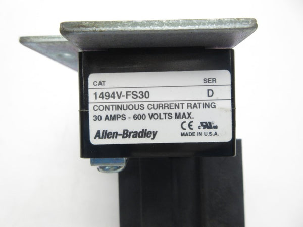 ALLEN BRADLEY 1494V-FS30 SER. D 600V 30A NSNP