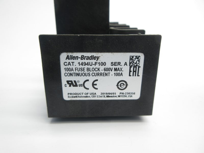 ALLEN BRADLEY 1494U-F100 SER. A 600V 100A NSNP