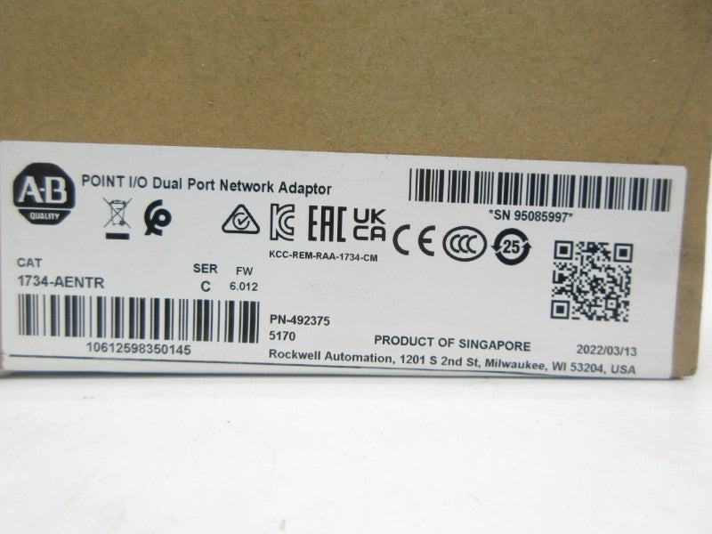 ALLEN BRADLEY 1734-AENTR SER. C F/W 6.012 DATE: 2022 NSFS