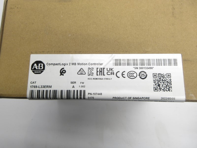 ALLEN BRADLEY 1769-L33ERM SER. A F/W 1.002 DATE: 2022 NSFS