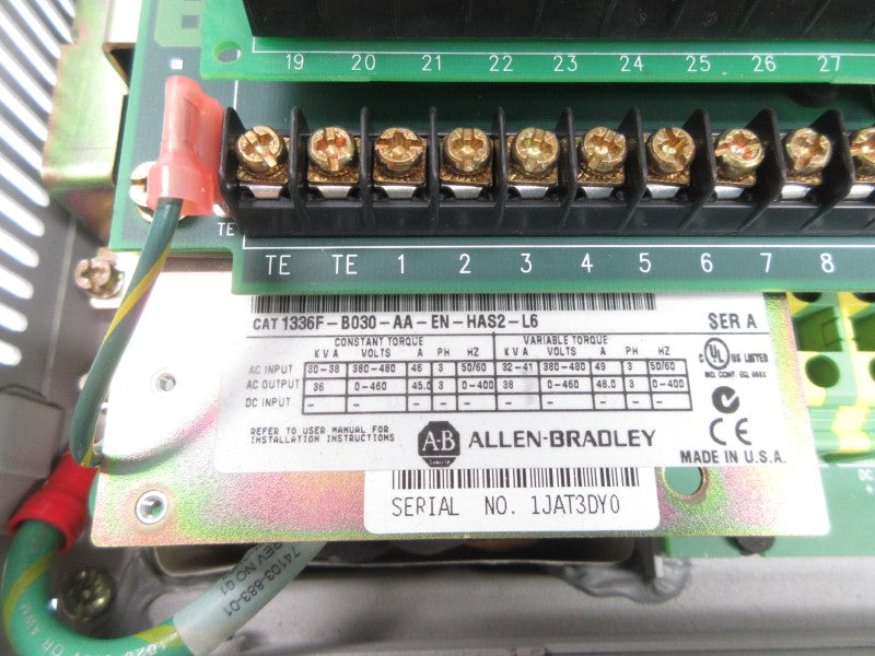 ALLEN BRADLEY 1336F-B030-AA-EN-HAS2-L6 SER. A 380-480V 46A NSNP